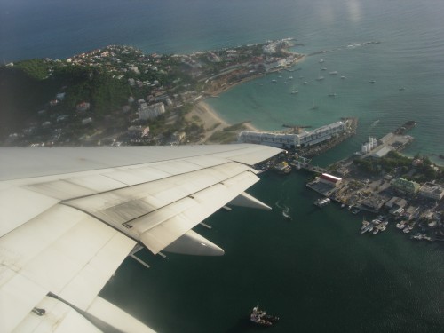 Aerial view of Sint Maarten