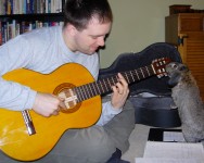 Matt playing the guitar with Sniff